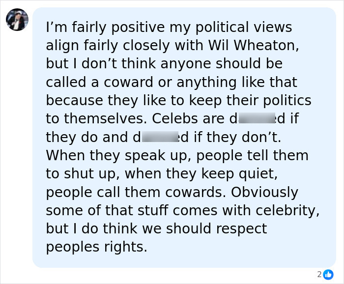 Wil Wheaton Joins Backlash Against “Coward” Dwayne “The Rock” Johnson Over His Stance On Political Topics Wil Wheaton Joins Backlash Against “Coward” Dwayne “The Rock” Johnson Over His Stance On Political Topics