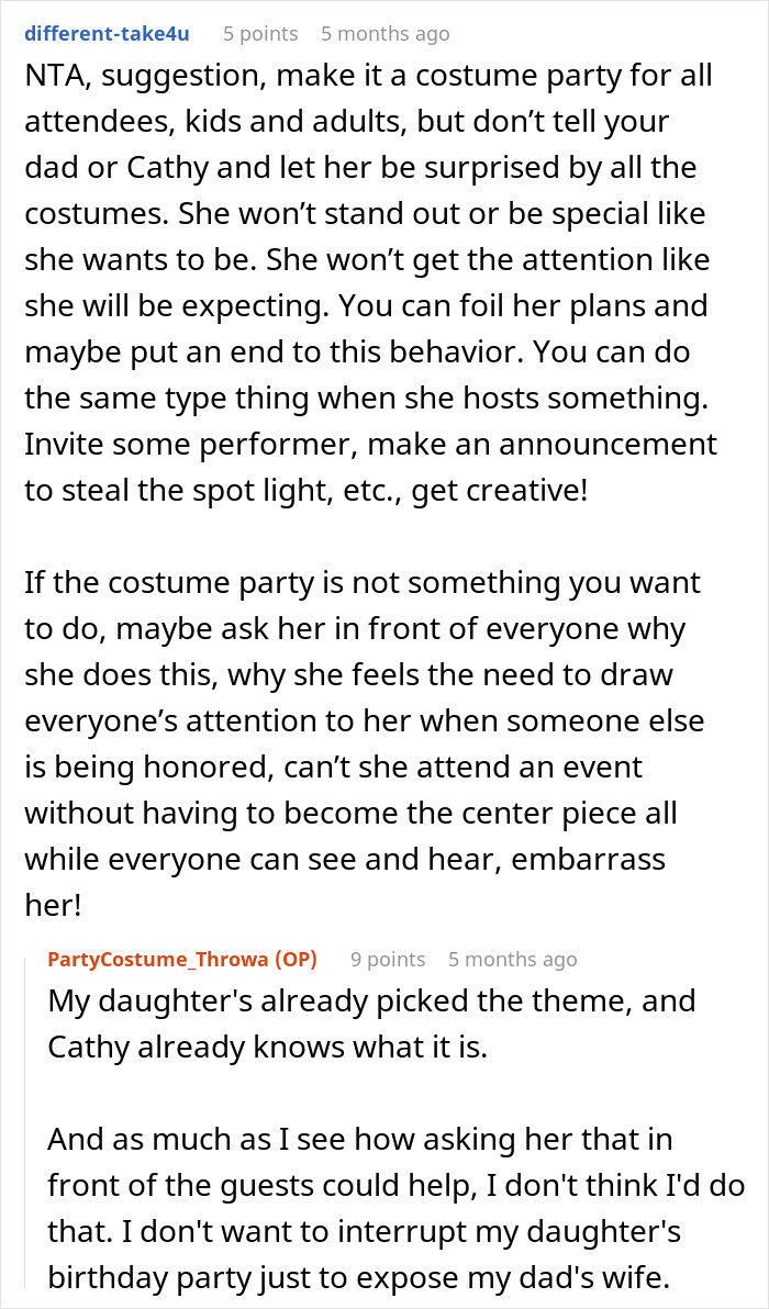 Stepmom Dresses Up As K-Pop Character To Hijack Kid’s Birthday, Gets Banned From Future Parties Stepmom Dresses Up As K-Pop Character To Hijack Kid’s Birthday, Gets Banned From Future Parties