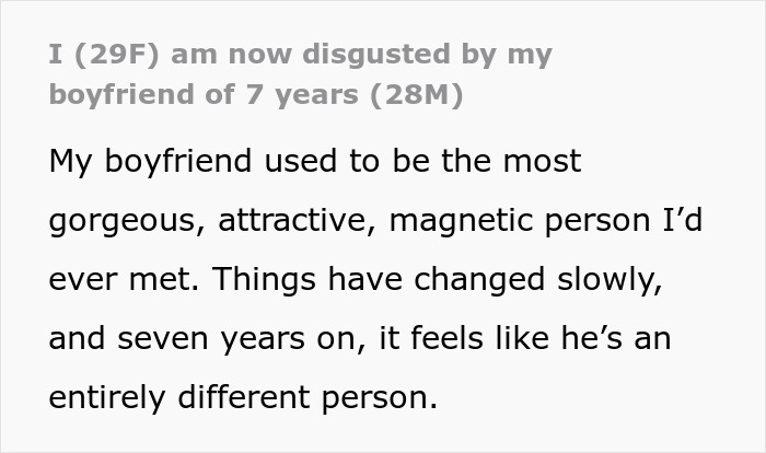 Woman Opens Up About Being Repulsed By Boyfriend, Gets A Reality Check From The Internet