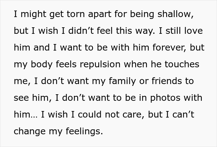 Woman Opens Up About Being Repulsed By Boyfriend, Gets A Reality Check From The Internet