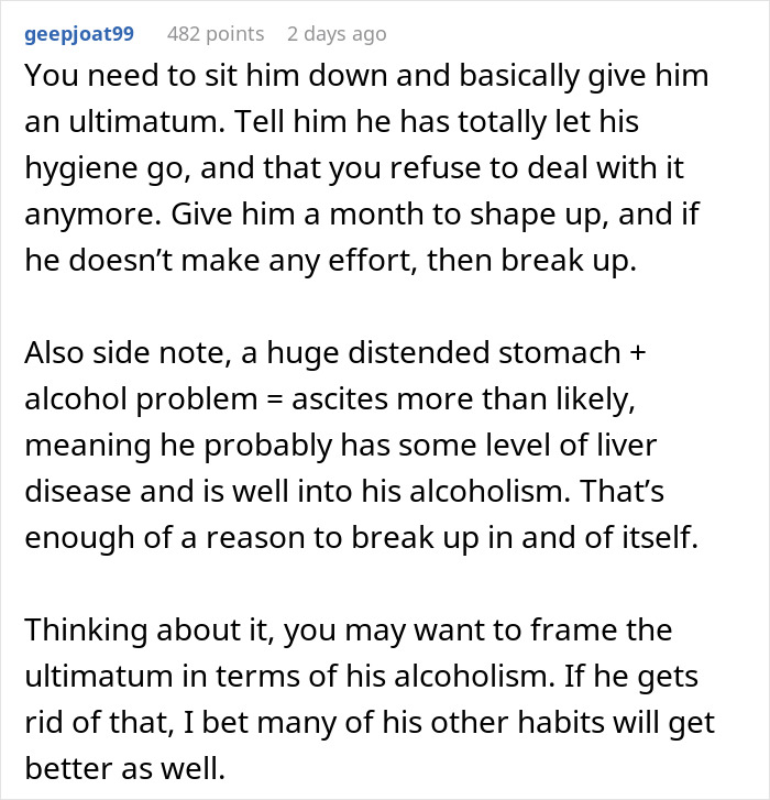 Woman Opens Up About Being Repulsed By Boyfriend, Gets A Reality Check From The Internet