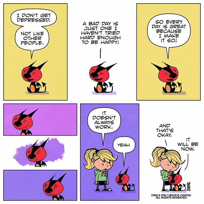 20 Wholesome Comics About A Girl And Her &ldquo;Not-So-Adorable&rdquo; Fire-Breathing Dragon By Steve Ogden