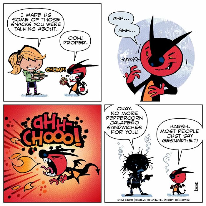 20 Wholesome Comics About A Girl And Her &ldquo;Not-So-Adorable&rdquo; Fire-Breathing Dragon By Steve Ogden