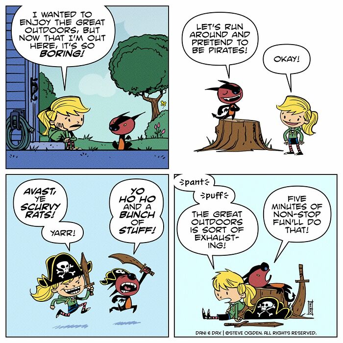 20 Wholesome Comics About A Girl And Her &ldquo;Not-So-Adorable&rdquo; Fire-Breathing Dragon By Steve Ogden