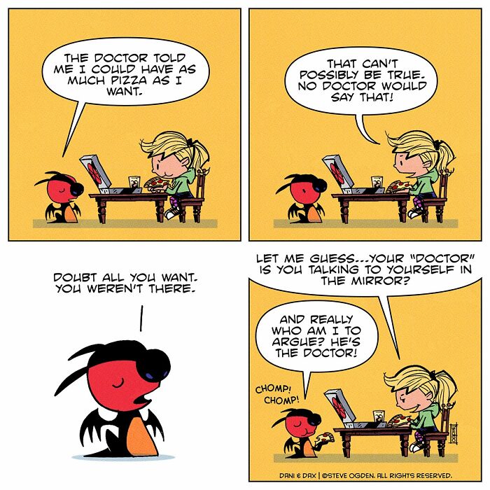 20 Wholesome Comics About A Girl And Her &ldquo;Not-So-Adorable&rdquo; Fire-Breathing Dragon By Steve Ogden
