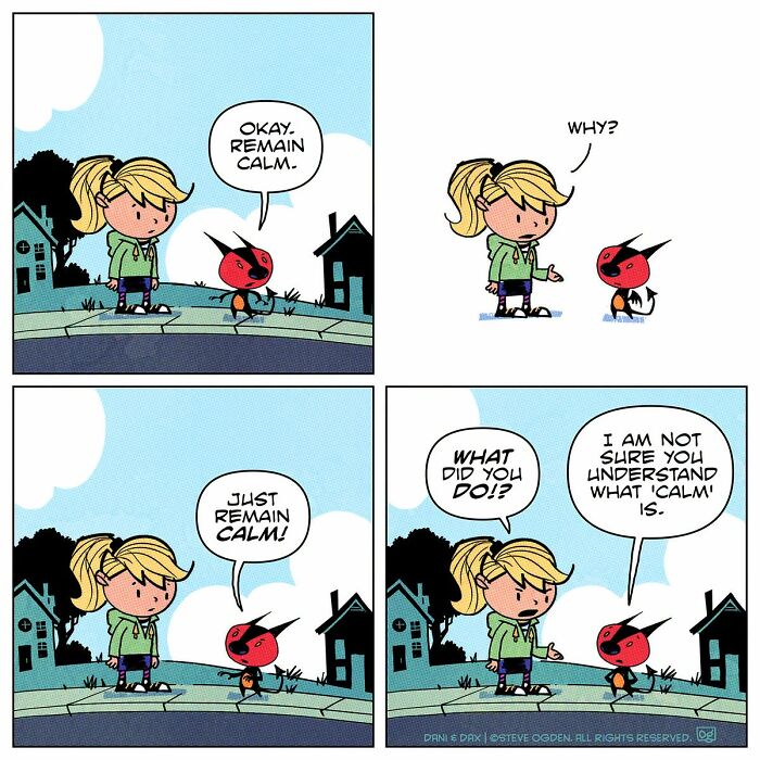 20 Wholesome Comics About A Girl And Her &ldquo;Not-So-Adorable&rdquo; Fire-Breathing Dragon By Steve Ogden