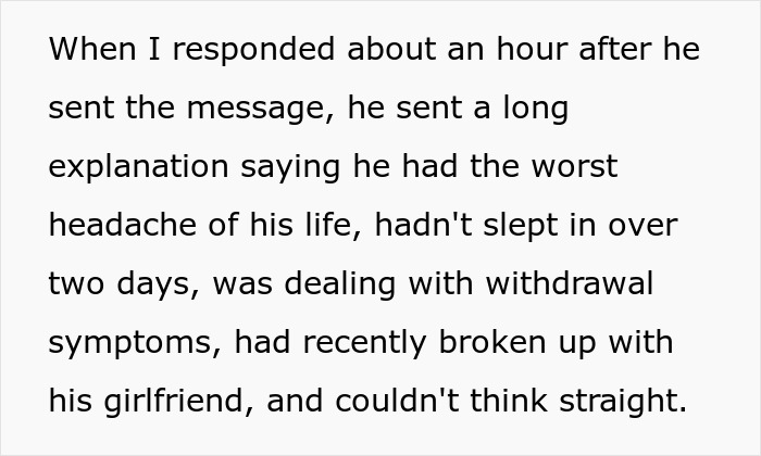 Groom’s Friend Misses Wedding After Showing Up, Sends Emotional Messages About Withdrawal Issues Groom’s Friend Misses Wedding After Showing Up, Sends Emotional Messages About Withdrawal Issues