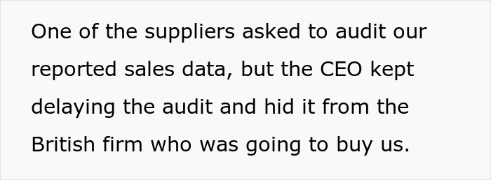 Worker Keeps Proof Of Bosses’ Fraud Hidden For Years, New Owners Use It To Wipe Out Their Big Payday Worker Keeps Proof Of Bosses’ Fraud Hidden For Years, New Owners Use It To Wipe Out Their Big Payday