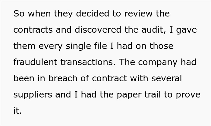 Worker Keeps Proof Of Bosses’ Fraud Hidden For Years, New Owners Use It To Wipe Out Their Big Payday Worker Keeps Proof Of Bosses’ Fraud Hidden For Years, New Owners Use It To Wipe Out Their Big Payday