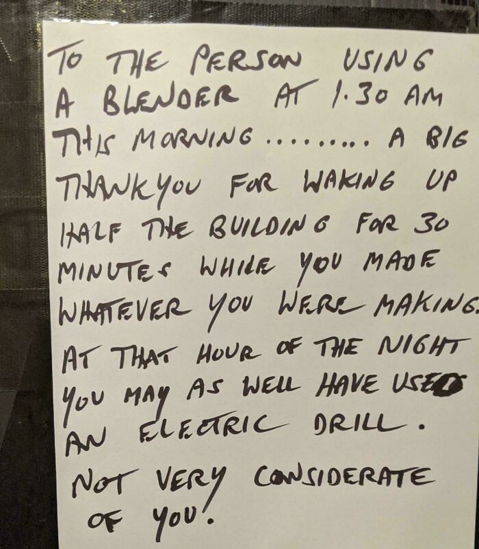 40 Passive-Aggressive Notes From Neighbors Who Decided Knocking On The Door Was Far Too Civil 40 Passive-Aggressive Notes From Neighbors Who Decided Knocking On The Door Was Far Too Civil