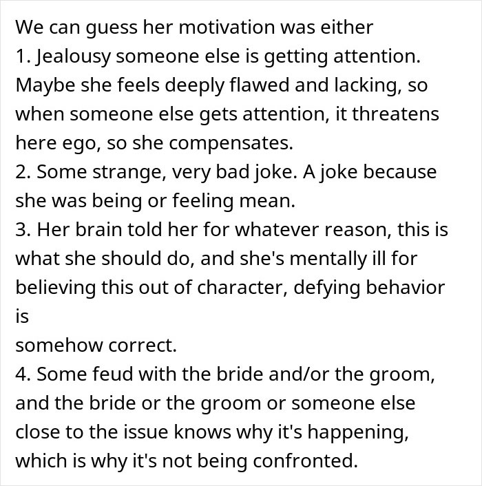Bride’s Cousin Acted Like She’s The One Getting Married, Her Excuse Made Everyone Roll Their Eyes Bride’s Cousin Acted Like She’s The One Getting Married, Her Excuse Made Everyone Roll Their Eyes