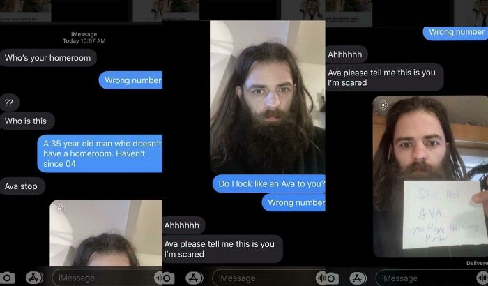 48 Wrong Number Texts That Escalated Into Absolutely Unhinged Conversations (New Pics) 48 Wrong Number Texts That Escalated Into Absolutely Unhinged Conversations (New Pics)