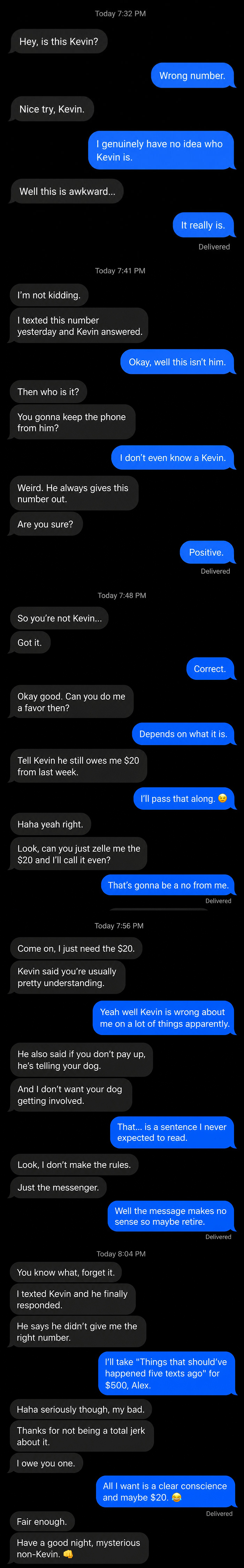 48 Wrong Number Texts That Escalated Into Absolutely Unhinged Conversations (New Pics) 48 Wrong Number Texts That Escalated Into Absolutely Unhinged Conversations (New Pics)