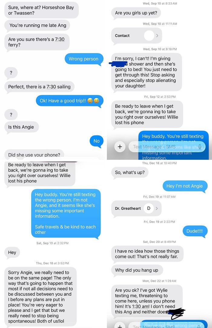 48 Wrong Number Texts That Escalated Into Absolutely Unhinged Conversations (New Pics) 48 Wrong Number Texts That Escalated Into Absolutely Unhinged Conversations (New Pics)