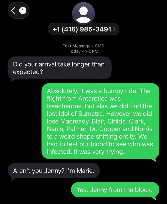 48 Wrong Number Texts That Escalated Into Absolutely Unhinged Conversations (New Pics) 48 Wrong Number Texts That Escalated Into Absolutely Unhinged Conversations (New Pics)