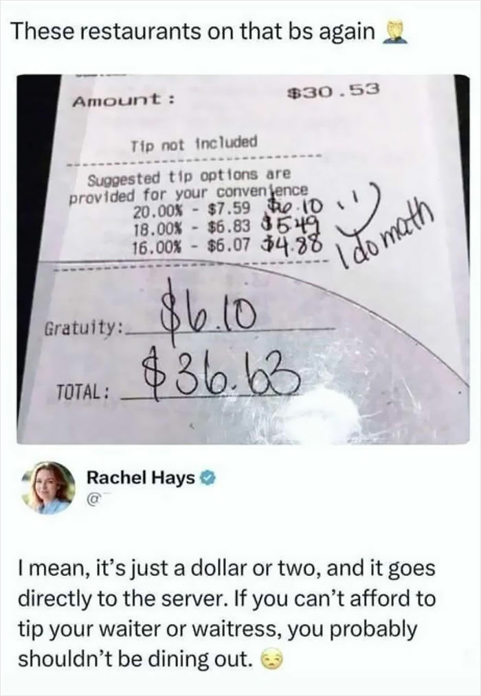 ‘End Tipping’: 93 Pics That Show Tipping Culture In The US Needs To Change (New Pics) ‘End Tipping’: 93 Pics That Show Tipping Culture In The US Needs To Change (New Pics)