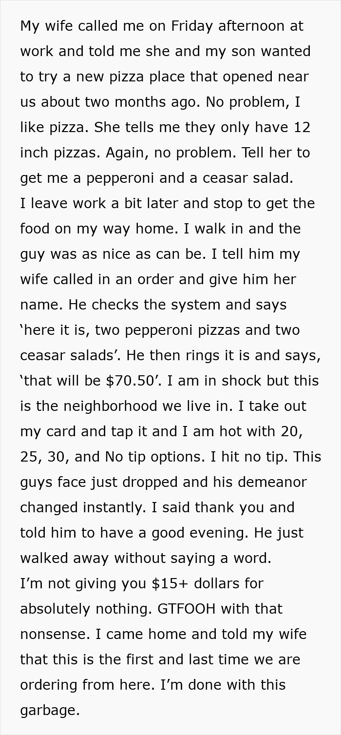 ‘End Tipping’: 93 Pics That Show Tipping Culture In The US Needs To Change (New Pics) ‘End Tipping’: 93 Pics That Show Tipping Culture In The US Needs To Change (New Pics)