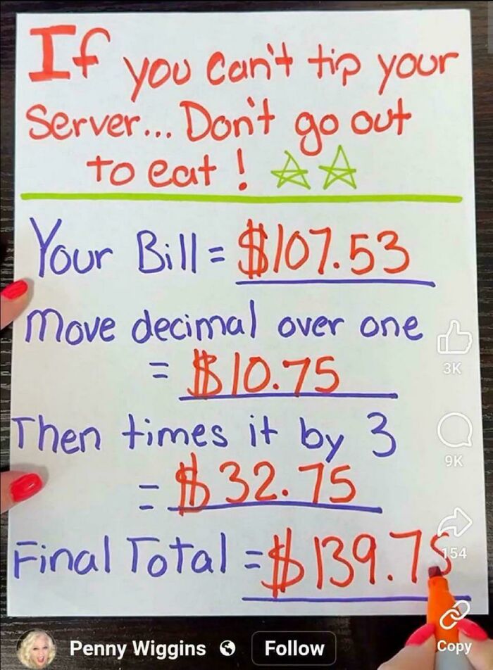 ‘End Tipping’: 93 Pics That Show Tipping Culture In The US Needs To Change (New Pics) ‘End Tipping’: 93 Pics That Show Tipping Culture In The US Needs To Change (New Pics)