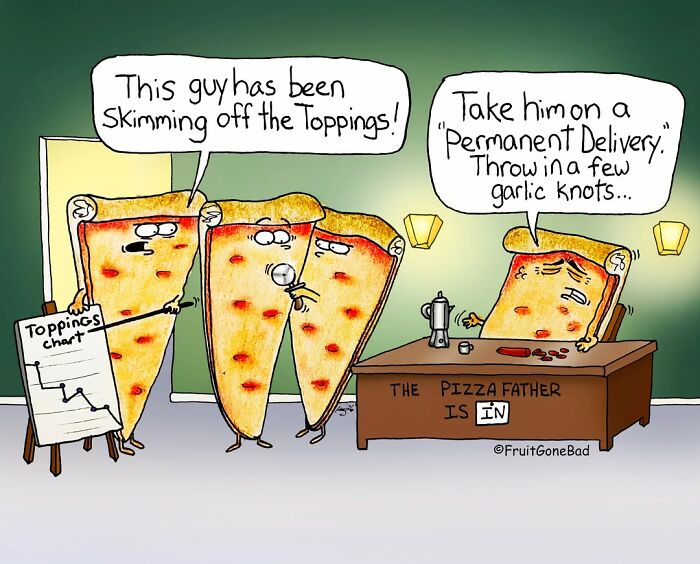 &ldquo;Fruit Gone Bad&rdquo;: 43 Funny Comics That Bring Produce And Objects To Life (New Pics)
