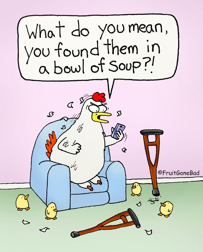 &ldquo;Fruit Gone Bad&rdquo;: 43 Funny Comics That Bring Produce And Objects To Life (New Pics)