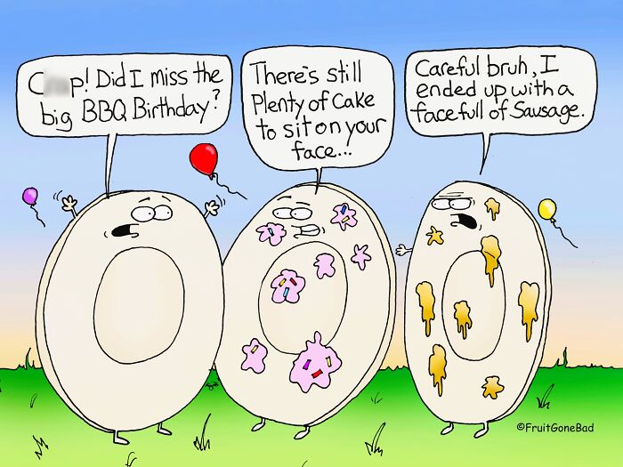 &ldquo;Fruit Gone Bad&rdquo;: 43 Funny Comics That Bring Produce And Objects To Life (New Pics)