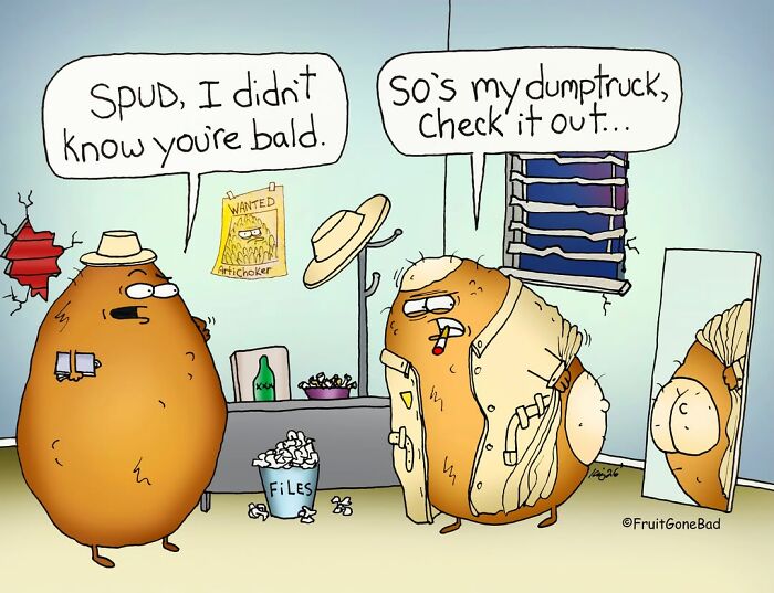 &ldquo;Fruit Gone Bad&rdquo;: 43 Funny Comics That Bring Produce And Objects To Life (New Pics)