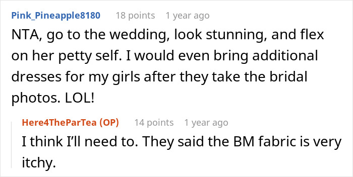 Woman Plans To Upstage Jealous SIL At Her Own Wedding After She’s Excluded Due To Losing Weight