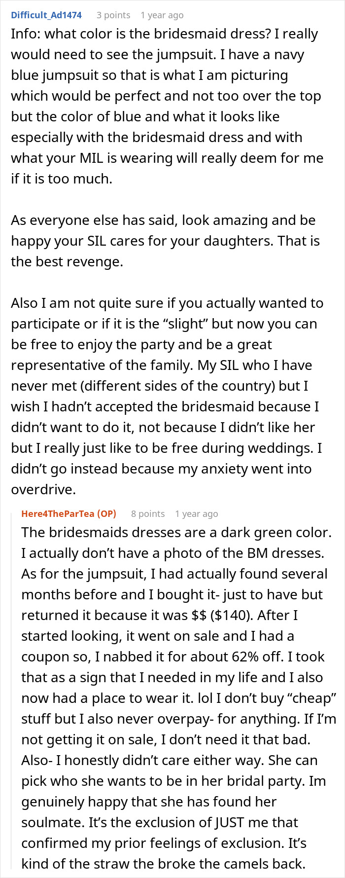 Woman Plans To Upstage Jealous SIL At Her Own Wedding After She’s Excluded Due To Losing Weight