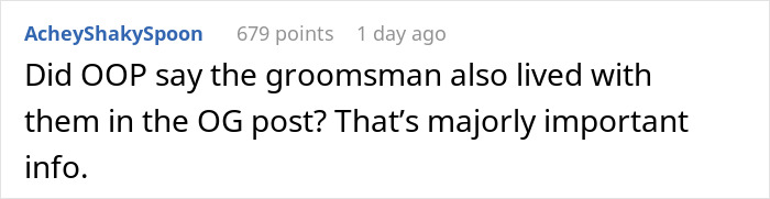 Groomsman Decides To Boycott His Best Friend’s Wedding, Mad His Toxic GF Didn’t Get An Invite Groomsman Decides To Boycott His Best Friend’s Wedding, Mad His Toxic GF Didn’t Get An Invite