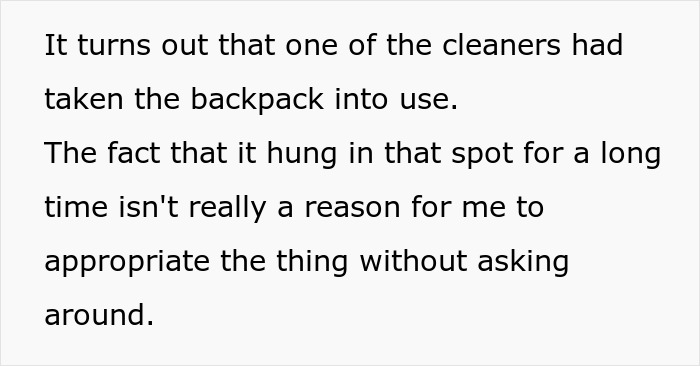 Cleaner Helps Herself To Teacher’s Lost Backpack, Gets Mad When The Owner Helps Herself To It Too Cleaner Helps Herself To Teacher’s Lost Backpack, Gets Mad When The Owner Helps Herself To It Too
