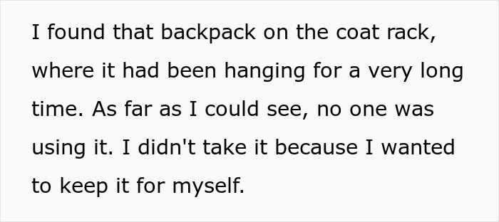 Cleaner Helps Herself To Teacher’s Lost Backpack, Gets Mad When The Owner Helps Herself To It Too Cleaner Helps Herself To Teacher’s Lost Backpack, Gets Mad When The Owner Helps Herself To It Too