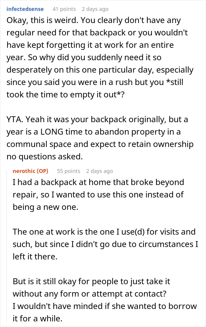 Cleaner Helps Herself To Teacher’s Lost Backpack, Gets Mad When The Owner Helps Herself To It Too Cleaner Helps Herself To Teacher’s Lost Backpack, Gets Mad When The Owner Helps Herself To It Too