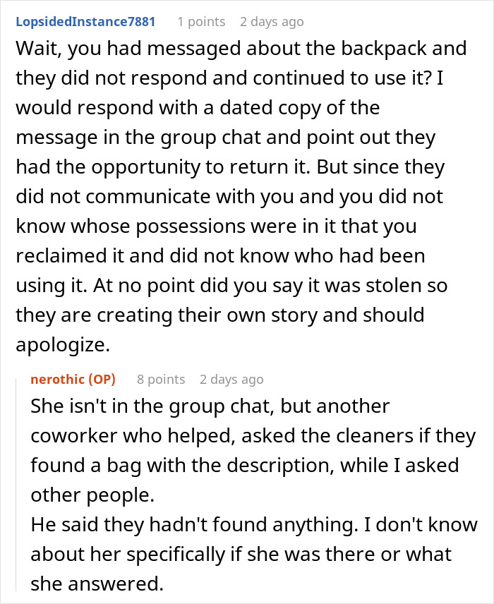 Cleaner Helps Herself To Teacher’s Lost Backpack, Gets Mad When The Owner Helps Herself To It Too Cleaner Helps Herself To Teacher’s Lost Backpack, Gets Mad When The Owner Helps Herself To It Too