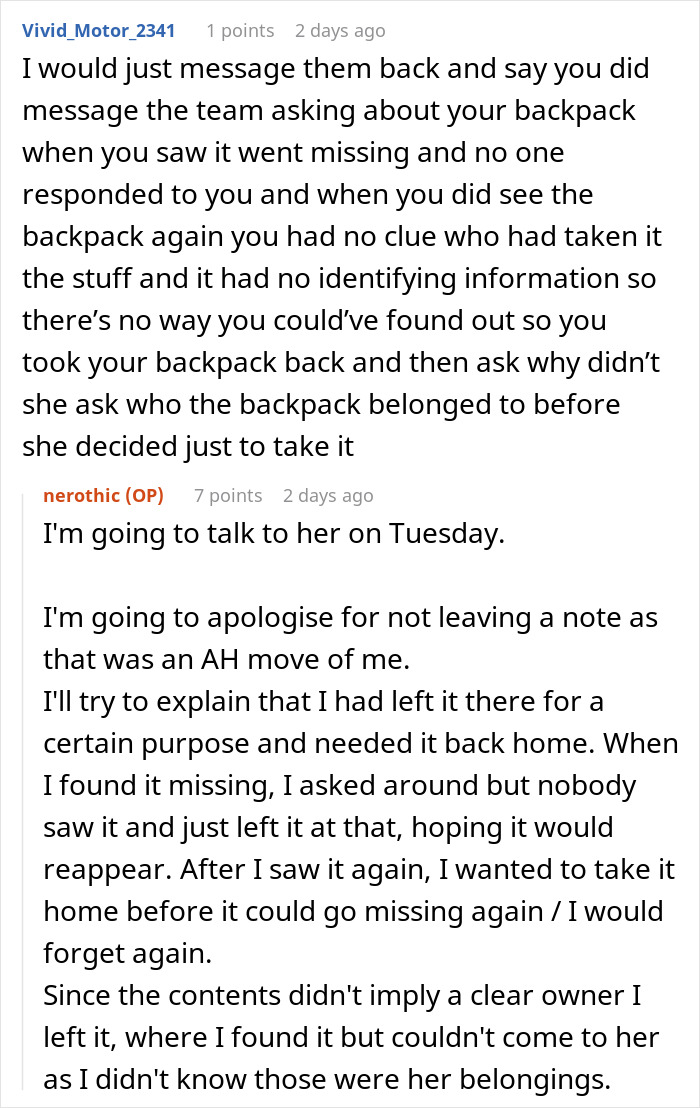 Cleaner Helps Herself To Teacher’s Lost Backpack, Gets Mad When The Owner Helps Herself To It Too Cleaner Helps Herself To Teacher’s Lost Backpack, Gets Mad When The Owner Helps Herself To It Too