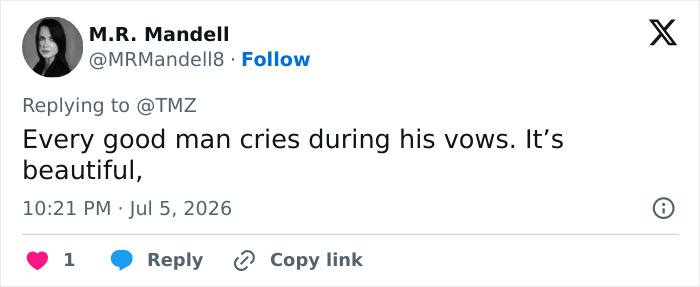 Internet Trolls Travis Kelce For Crying During Wedding Vows With Taylor Swift: “Gonna Cry Big In The Future” Internet Trolls Travis Kelce For Crying During Wedding Vows With Taylor Swift: “Gonna Cry Big In The Future”