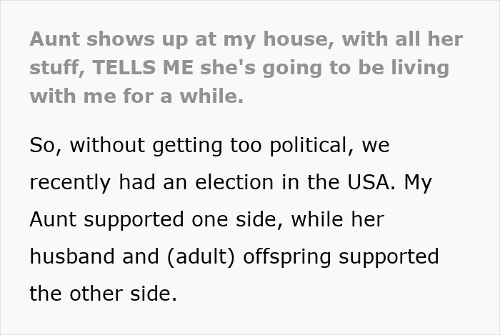 Aunt Shows Up Unannounced At 2 AM And Demands Housing, Then Makes The Biggest Mistake Aunt Shows Up Unannounced At 2 AM And Demands Housing, Then Makes The Biggest Mistake