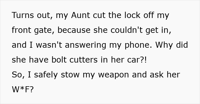 Aunt Shows Up Unannounced At 2 AM And Demands Housing, Then Makes The Biggest Mistake Aunt Shows Up Unannounced At 2 AM And Demands Housing, Then Makes The Biggest Mistake