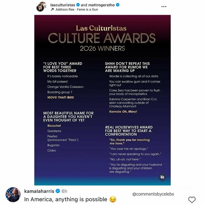 59 Funny And Unexpected Celebrity Comments That Stole The Spotlight (New Pics)