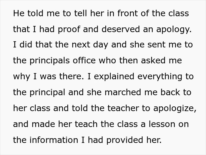 A History Teacher Can’t Accept She’s Wrong After An 8th Grader Outsmarts Her, Gets Put In Her Place A History Teacher Can’t Accept She’s Wrong After An 8th Grader Outsmarts Her, Gets Put In Her Place