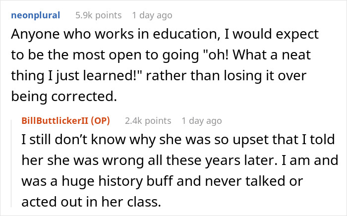 A History Teacher Can’t Accept She’s Wrong After An 8th Grader Outsmarts Her, Gets Put In Her Place A History Teacher Can’t Accept She’s Wrong After An 8th Grader Outsmarts Her, Gets Put In Her Place