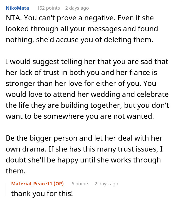 Bride Makes Sister Prove She Never Had Feelings For The Groom If She Wants To Attend Her Wedding Bride Makes Sister Prove She Never Had Feelings For The Groom If She Wants To Attend Her Wedding
