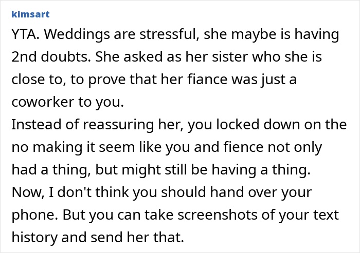 Bride Makes Sister Prove She Never Had Feelings For The Groom If She Wants To Attend Her Wedding Bride Makes Sister Prove She Never Had Feelings For The Groom If She Wants To Attend Her Wedding