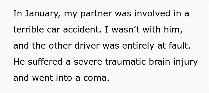 Woman’s Partner Ends Up In A Coma, His Family Does Something She Never Saw Coming: “I Was An Easy Target” Woman’s Partner Ends Up In A Coma, His Family Does Something She Never Saw Coming: “I Was An Easy Target”