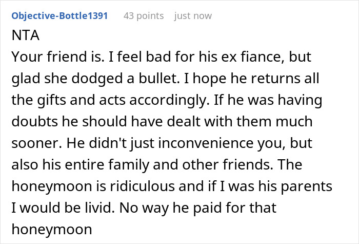 Guy Cancels Wedding For Another Woman, Angry Groomsman Wants Back $850 That He Spent On All Expenses