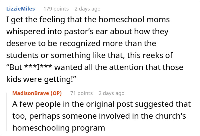 Church Enforces Homeschooling Ideology, 18YO Upset That They Cancel Their Own Graduation Tradition Church Enforces Homeschooling Ideology, 18YO Upset That They Cancel Their Own Graduation Tradition
