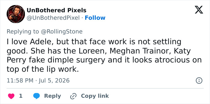 Plastic Surgeon Intervenes After Adele’s Appearance At Rare Public Outing Turns Into Viral Discussion Plastic Surgeon Intervenes After Adele’s Appearance At Rare Public Outing Turns Into Viral Discussion
