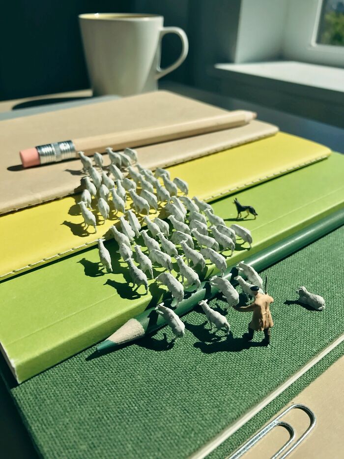 Artist Derrick Lin Turns His Office Desk Into Intricate Diorama Sets (36 New Pics)