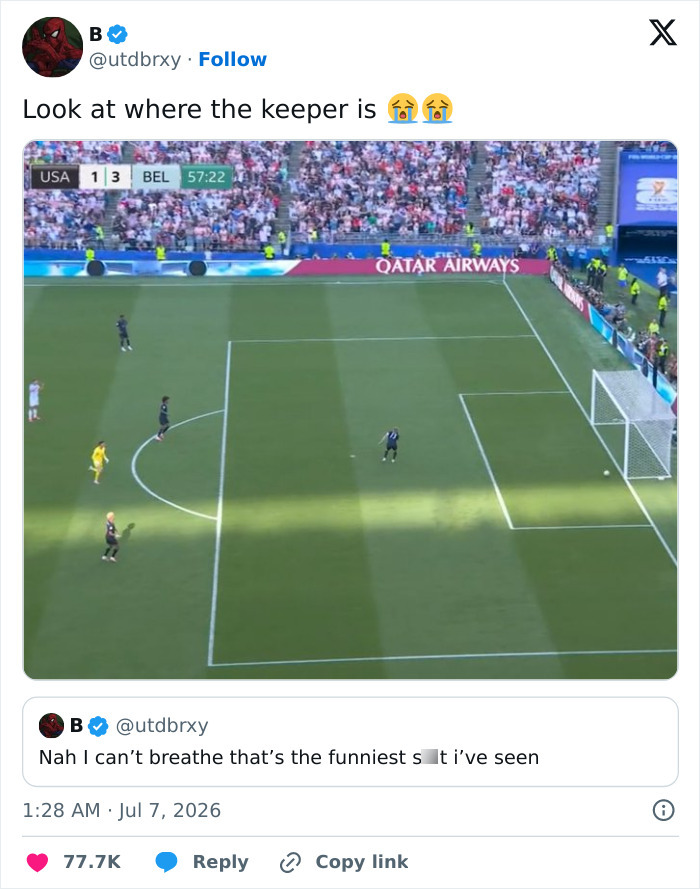 USA Eliminated In “Humiliating, Degrading Fashion” From The World Cup—Belgium And Netizens’ Brutal Responses USA Eliminated In “Humiliating, Degrading Fashion” From The World Cup—Belgium And Netizens’ Brutal Responses