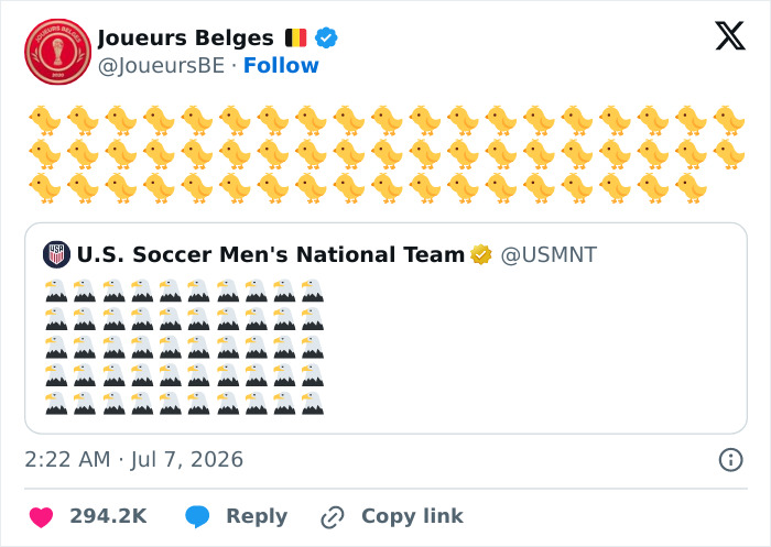 USA Eliminated In “Humiliating, Degrading Fashion” From The World Cup—Belgium And Netizens’ Brutal Responses USA Eliminated In “Humiliating, Degrading Fashion” From The World Cup—Belgium And Netizens’ Brutal Responses