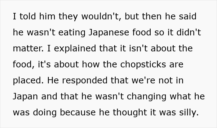 Woman Asks BF To Respect Chopstick Etiquette, He Responds By Switching To Forks Out Of Spite